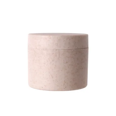 Eco Friendly  Wheat Straw Plastic 30g 50g 100g 200g Empty White pink Green Cosmetic Face Body Double Wall Plastic Cream Jar
