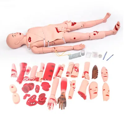 Comprehensive Training Manikin First Aid Limb Trauma Bullet Injury Simulator Fully Functional Trauma Blood Pressure Care Dummy