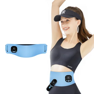 Ems Relieves Muscle Soreness Lumbar Massage Abdominal Back Waist Massager Heating Portable Back Massager