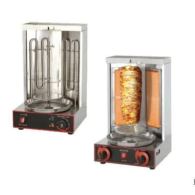 Home Commercial Seekh Manual Frozen Sheesh Doner Kebab Meat Kofta Chicken Kebab Shawarma Oven Making Machine Heater Cooker Grill