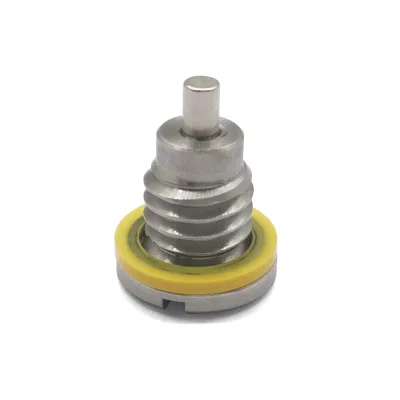 Stainless Steel Magnetic Oil Drain Plug 3/8-16UCN, Marine Magnetic Outdrive Gear Case Drain Plug, Screw & Gasket 22-8M0058389