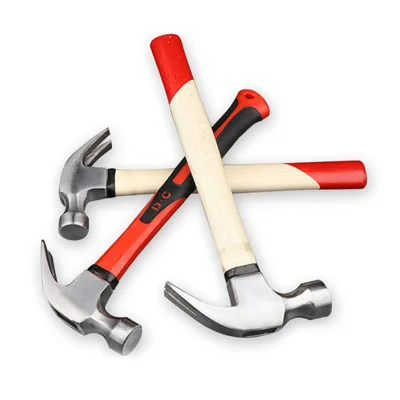 High Quality Carbon Steel Head Professional Plastic Handle Claw Hammer
