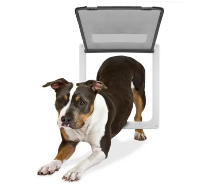 Pet Supplies Pet Dog Door Replacement Cat Flap 4 Way Locking Cat Flap Pets Dog Cat Door
