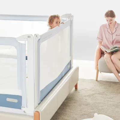 Chocchick Barandillas Para Camas De Ninos Operation Folding Collapsible Baby Metal King Size Guard Double Sided Bed Rail 59Inch
