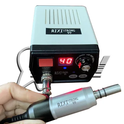 Brushless Portable Electric Dental Lab Micro Motor Handpiece, 40000 RPM Dental Micromotor for Dental Laboratory