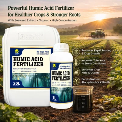 Hot Selling Organic Liquid Potassium Humate Fertilizer for Soil Improvement and Root Growth