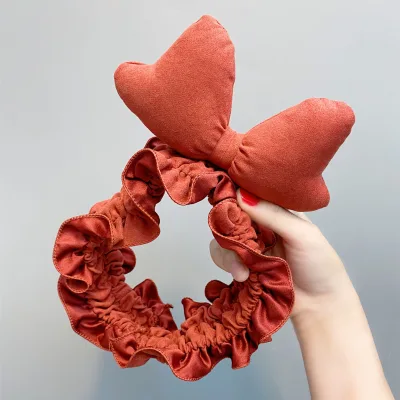 Lovely Handmade Large Fabric Bow Makeup Hair Band,bath Hair Band