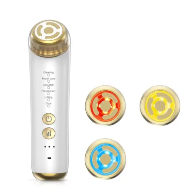 Ems Rf Lifting 6 in 1 Microcurrent Facial Toning Device Face Care Massager Device Home Facial Machine