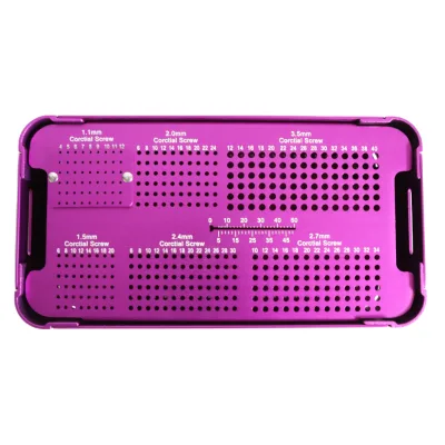 Veterinary Bone Medical Surgical Instrument Good Quality Animal Locking Screw Sterilization Box