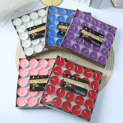 Circular Tea Wax Proposal Candle Prayer Lighting Emergency Tea Light Candle Holder