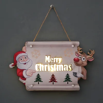 Kanlong New Christmas Decoration Door Number Led Lights Party New Year Holiday Supplies Wall Hanging Decorations