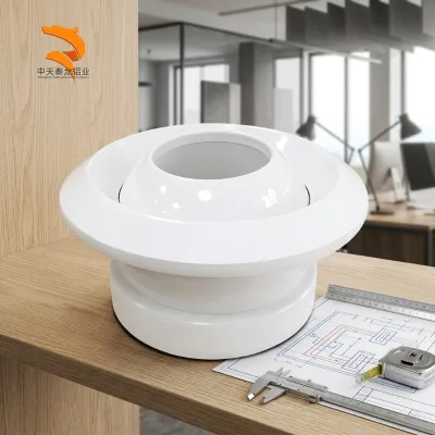 Modern Plastic Adjustable Ball Jet Air Diffuser Vent Cover with Round Shape for Ceiling Installation
