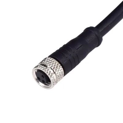 M8 3 pin M12 4 pin 5 pin connector cable for proximity sensor straight elbow type optical laser sensor photoelecteic sensor