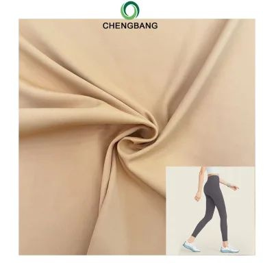 Smooth Fabric Roll Rts Supply 230gsm 80/20 Polyester Nylon Interlock Knit Material for Women Yoga Pants Casual Dresses Sewing