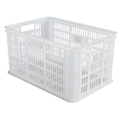 Wholesale Durable Eco-Friendly Mesh Stackable Plastic Crates for Agriculture & Food Processing Bulk Logistics Storage