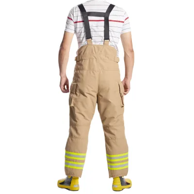 ANBEN Fire EN469 Gloden Color Tear-Resistant Plaid Fabric Firefighter Suit for Wildland Forest Firefighting Uniform
