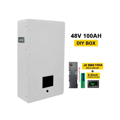 DIY Kit Metal Battery Case 100ah 16s Lifepo4 48V Wall Mounted Lithium Battery Holder Metal Only