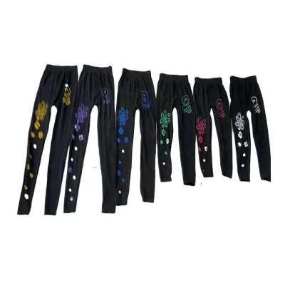 1 Dollars Model MLRS038 Quicken Delivery Running Girl Kids Hot Highwaisted Leggings With All Black Colors
