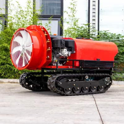 Hightop HT400F Remote Control Self-Propelled Gasoline-Powered 400L Capacity Air-driven Crawler Sprayer 180cm Track Width for
