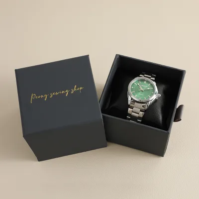 PUPPYSEW Light Luxury Sliding  Box Personalized Cardboard Watch Packaging Box Drawer Box Supports Customized logo