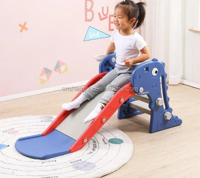 Wholesale Foldable Thick Plastic Kids Dinosaur Slide Cartoon Indoor Children Play Toy for Home Apartment Nursery Playground