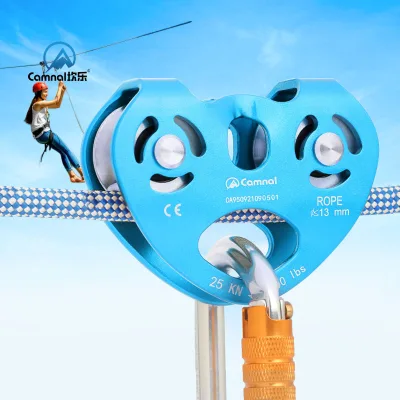Camnal 30kN Aluminum Alloy Anchor Point with 2 Steel D-Rings Fixed Length Heart-Type Fall Protection Equipment