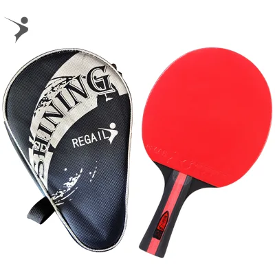 2023 Factory Hot Sale Professional 3 Star Red/blue/yellow/grenn Table Tennis Racket Black Poplar Wood Welcome Customs Racket