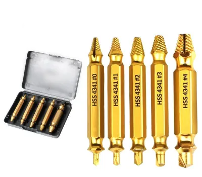 Broken Head Screw Extractor 5PCS Reverse Teeth Small Screw Reverse Wire Extractor