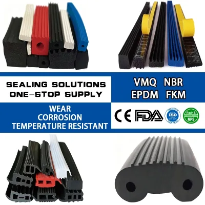 Hot Sale P-type Rubber Anti-collision Sealing Strip Waterproof Corrosion Resistant Heat Resistant Custom Size Cutting