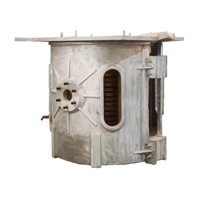 Furnace Capacity 1000kg Aluminum Shell Electric Induction Furnace for Cooper Melting