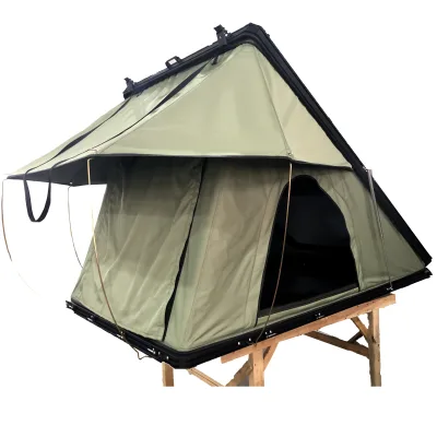 Carpa De Techo Car Rooftop Tent 4WD Camping Outdoor Awning Tent 4x4 Offroad Car Roof Hard Shell Top Roof Tent with Solar Panel
