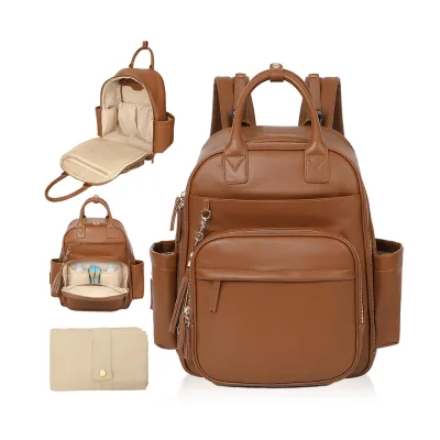 Large Capacity Portable & Waterproof PU Bag for Pregnant Women Fashionable Cross-Border New Design for Summer