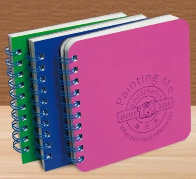 Portable Creative Double Circle Sketchbook for Students Notebook for Sketching and Graffiti Painting Paper