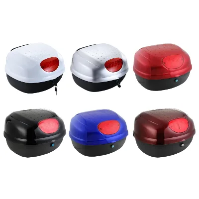 Factory Wholesale 29L Motorcycle Box Scooter Top Case Universal Scooter Top Box Plastic Tail Boxs