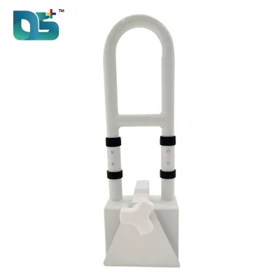 PVC Comfort Grip Height Adjustable Sturdy Steel Core 136kg Load Capacity Non Slip Pad Bathtub Grab Bar