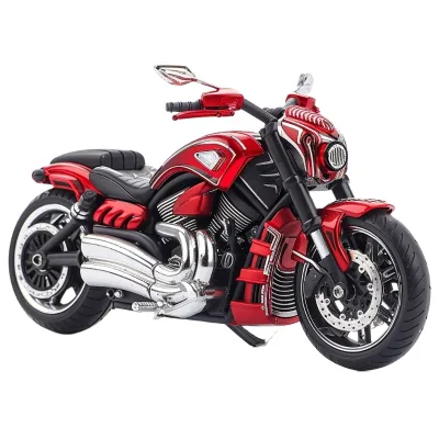 Die Cast 1:12  Red Motorcycle Model  Zinc Alloy Motorbike Mold Collection Decoration Car Toys Promotional Gift