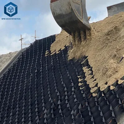 Professional HDPE Geocell Slope Protection Grid for Reservoir Embankment Erosion Control in Kenya