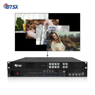 BITVISUS BIT-VWC-U1-MD404Ma 4K60 AV Processor 4x4 for Splicing Matrix + Window Roaming + KVM + Pop Filter for