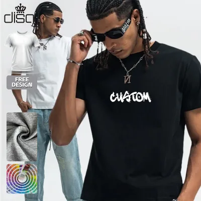 2025 Men's Muscle Slim Fit Cotton T-Shirt High Quality O-Neck Custom Logo 100% Knitted Crew Neck Sleeve Customizable Blank