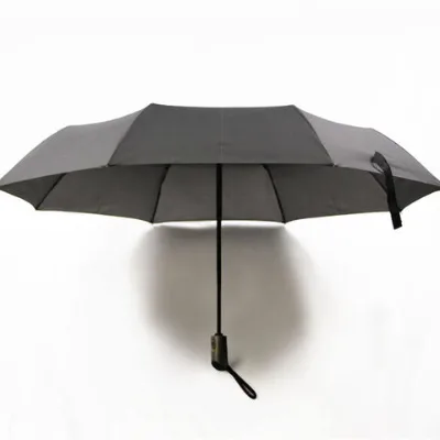 Cheap oem Tri-fold automatic pongee umbrella, full automatic folding umbrella