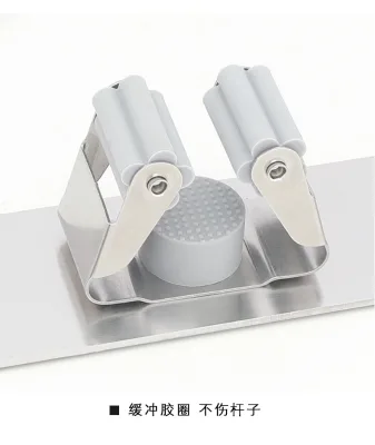Broom and Mop Holder Stainless Steel Mop Holder Mop Clip