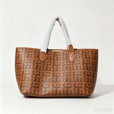 Low MOQ PU Leather Handbags Full Printed Shoulder Tote Outdoor Daily Use