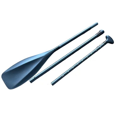High Quality Full Carbon Fiber Lightweight Durable 3 Piece Adjustable Kayak Paddle for Whitewater Kayaking