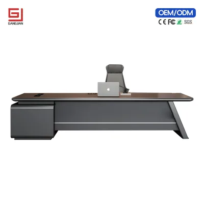 Executive Luxury Boss Desk Office Furniture Modular and Extendable for Home Office or School for Manager CEO or Student