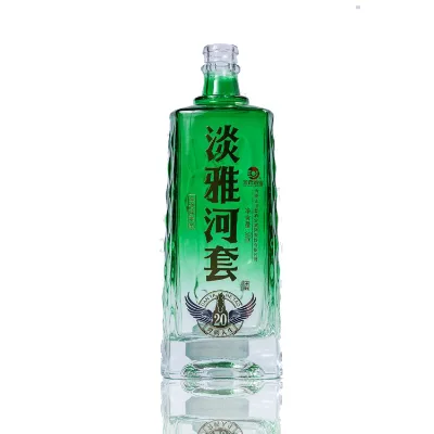 custom red color spirits unique shaped glass bottles manufacture