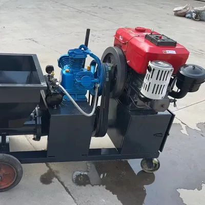 Direct Cement Mortar Sprayer From Manufacturer Electric diesel Powered Small Mortar Sprayer