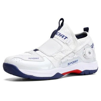 Professional Indoor Badminton Shoes for Men Four Seasons Training Breathable Mesh Lining Non-slip Beef Sole Pickleball Shoes