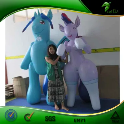 Giant Inflatable Cartoon Costume Best Quality Double Layer Inflatable Horse Suit