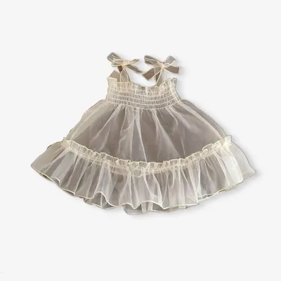 RTS Engepapa Sleeveless Lace Dresses Summer Casual Clothes Baby Girl Cotton Dresses