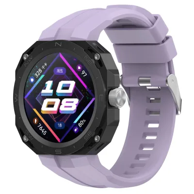 2023 New Arrival Silver Button Smart Watch Bands 10 Colors Silicone Strap for GT Cyber Band